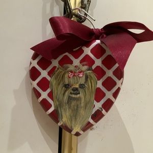 Heart Yorkie painting